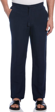 Men's Drawstring Pant With Back Elastic Waistband Casual Pants - Dress Blues