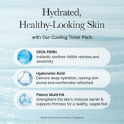 PDRN Hyaluronic Deep Hydration Toner Pads, 90 Count, 6.76 fl. oz, with 10 Types of Hyaluronic Acid for All Skin Types