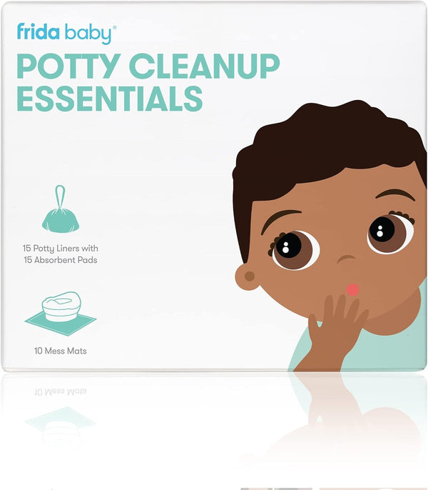 Potty Cleanup Essentials Leak-Proof Potty Liners and Disposable Floor Pads for Potty Training - Potty Cleanup Essentials