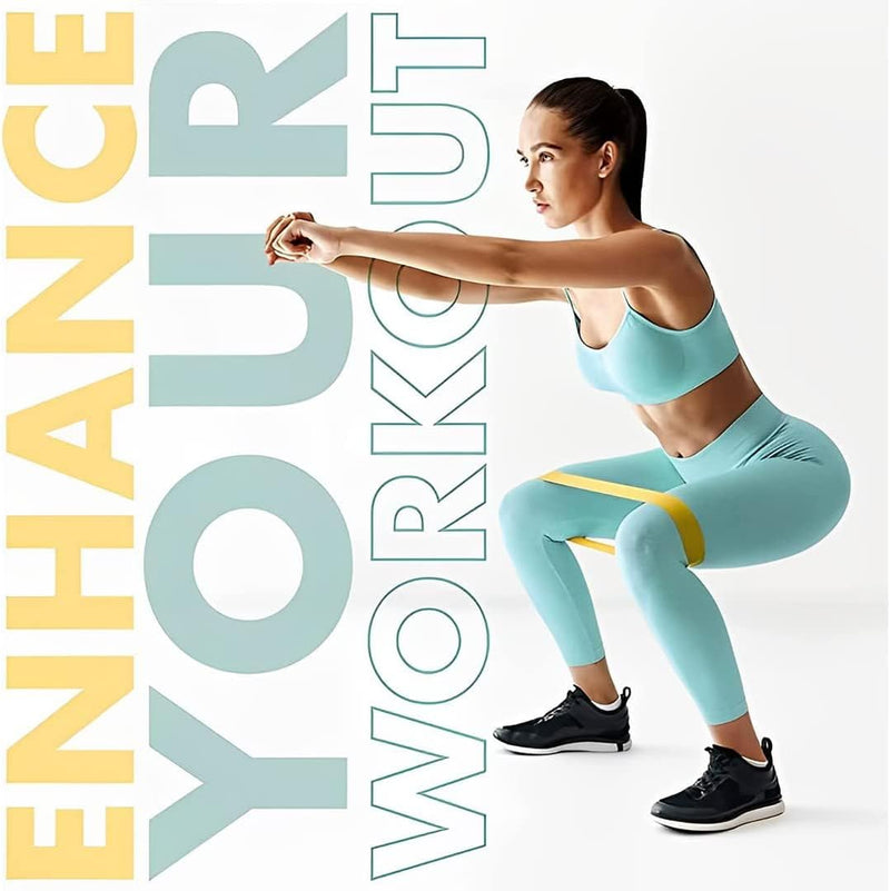 Heavy Duty Resistance bands - Powerlifting Elastic Band Exercise - Work Out Stretch Band Perfect For Gym, Thighs Workout, Yoga, Multicolor Fitness equipment (Pack of 5)