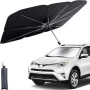 helloleiboo Showay Car Windshield Sun Shade UV Rays and Heat Sun Visor Protector Foldable Reflector Umbrella brella Shield - 57 * 31 inches