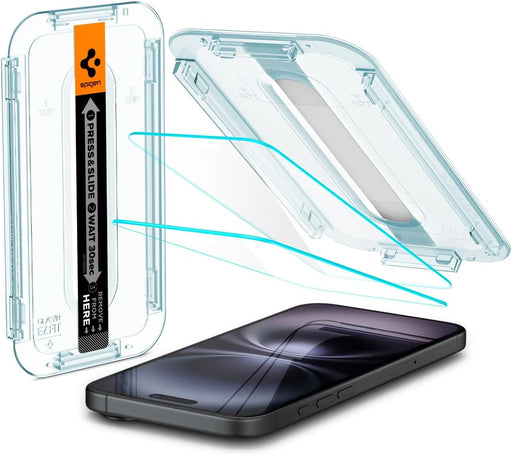 GLAStR EZ FIT for iPhone 16 Pro Max iPhone 17 Pro MAX Screen Protector Premium Tempered Glass - Case Friendly with Sensor Protection 2 PACK - iPhone 16 / iPhone 15