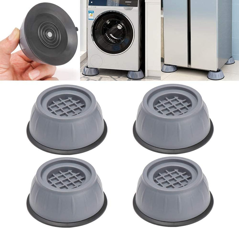 Showay Noise Cancelling Washing Machine Support, Washer And Dryer Anti-Vibration Pads, Slip Anti Vibration And Noise Reducing Rubber Washing Machine Feet Pads, Dr-01, Pack Of 4
