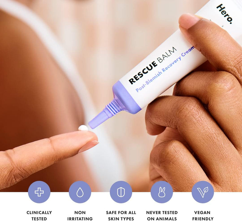 Mighty Patch Rescue Balm Post-Blemish Recovery Cream from Hero Cosmetics - Intensive Nourishing and Calming for Dry, Red-Looking Skin After a Blemish - Dermatologist Tested (50 ml)