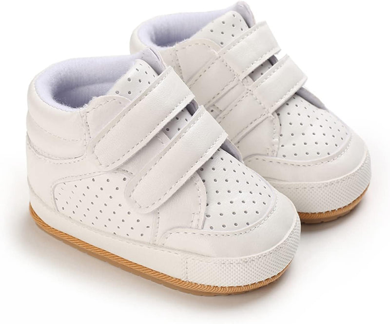 E-FAK Baby Shoes Boys Girls Infant Sneakers Non-Slip Rubber Sole Toddler Crib First Walker Shoes