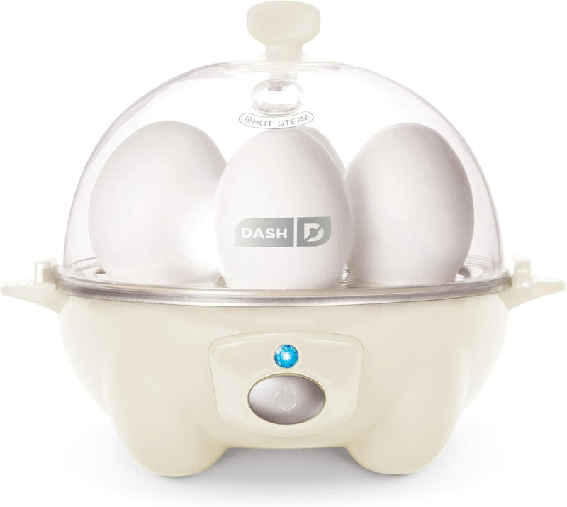DASH Rapid Egg Cooker: 7 Egg Capacity Electric Egg Cooker for Hard Boiled Eggs, Poached Eggs, Scrambled Eggs, or Omelets with Auto Shut Off Feature - Aqua