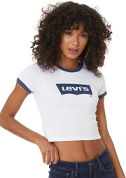 Women GRAPHIC RINGER MINI TEE Polo Shirt - Blues
