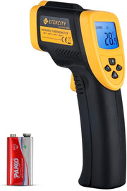Etekcity Infrared Thermometer 800 (Not For Human) Non-Contact Digital Temperature Gun, 16:1 Dts Ratio, -58 To 1382 (-50 To 750), Yellow And Black - Lasergrip 800