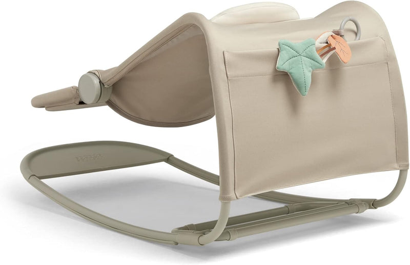 Mamas & Papas Tempo 3-in-1 Rocker/Bouncer, Lightweight, 3-Point Harness and Easily Removable Magnetic Toy Bar, Blush