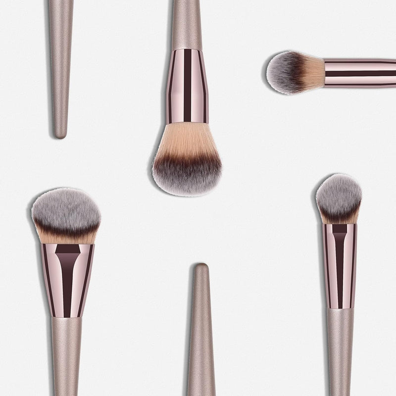 Acivin Professional Angled Foundation Brush Premium Synthetic Kabuki Makeup Brush Bronzer Contour Brush Cosmetic Applicator for Blending Liquid Powder BB Cream Vegan Brochas de Maquillaje
