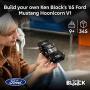 Speed Champions Ken Block's '65 Ford Mustang Hoonicorn V1 Muscle Car Toy - Model Kit w/Collectible Minifigure - Kids' Room Decor - STEM Gift for 9+ Year Old Boys & Fans - 77262