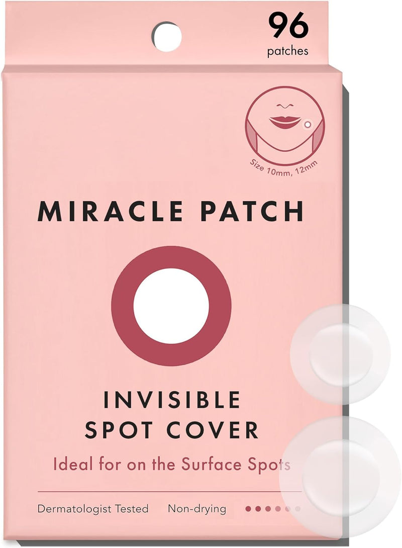 LBOYLOVE® 96 Pcs Pimple Patches, Hydrocolloid Acne Patch for Face, Invisible Blemishes Zits Absorbing Patch, Breakouts Spot Treatment Stickers for Skin Care, Vegan & Cruelty Free, 2 Sizes