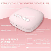 Mumoo Bear Electric Breast Pump, Portable Breast Feeding Pump Nursing Breast Massage With 2 Modes And 9 Suction Levels, Bpa Free Single Breast Milk (Pink)