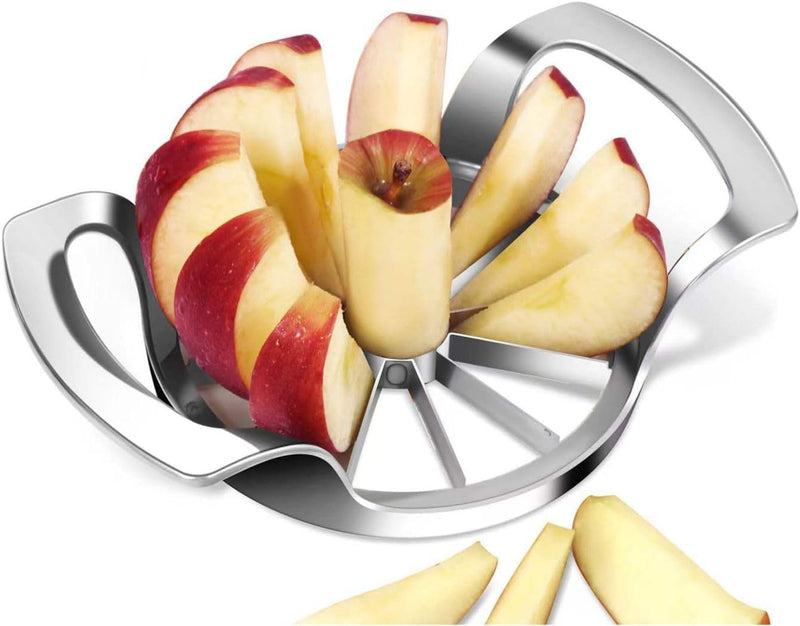 LIIGEMI Apple Slicer,12-Blade Extra Large Apple Corer,Easy to Use, Time-Saving, Heavy Duty Stainless Steel Apple Cutter and Divider - 12-blade