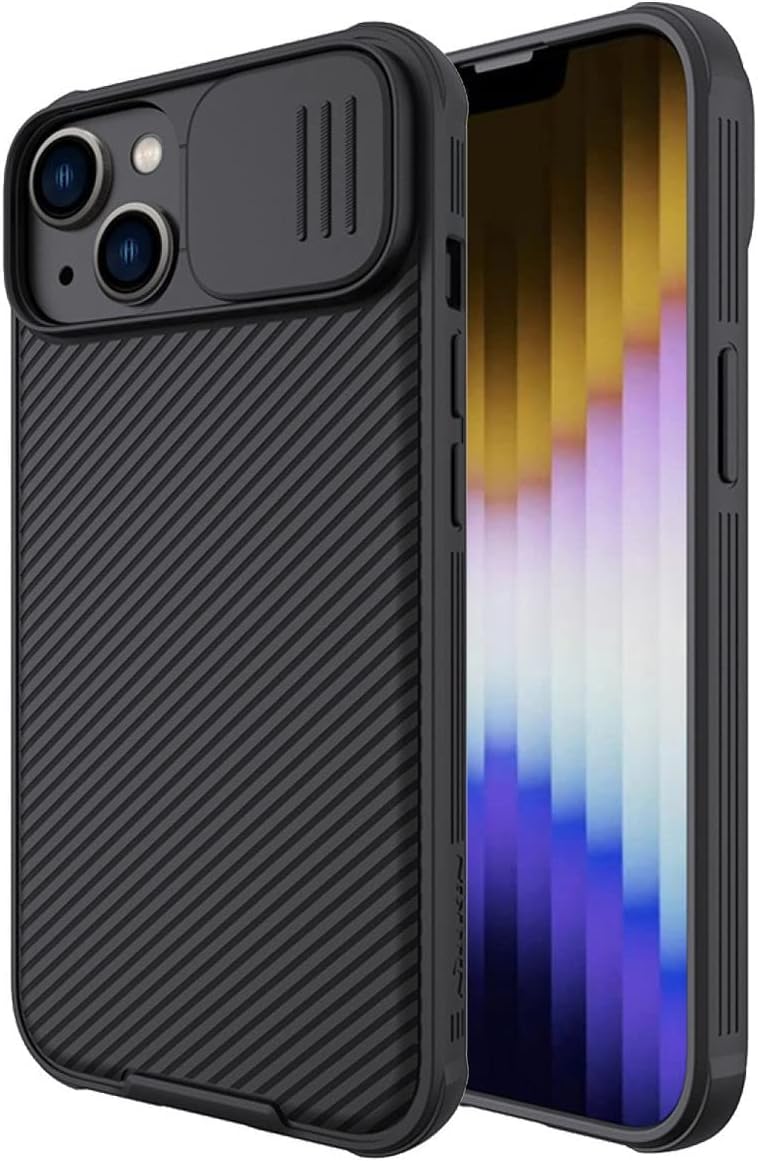 NILLKIN Slide Cover Camera Protection CamShield Pro Case For iPhone 14 Pro Max (Black)