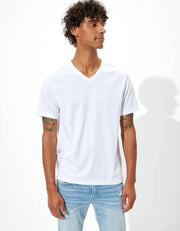 American Eagle Mens Super Soft Basic Icon V-Neck T-Shirt T-Shirt (pack of 1)