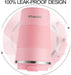GEMFUL Travel Coffee Mug Stainless Steel Vacuum Ice and Hot Drinks Insulated Tumbler for Home Office Outdoor Works, 380ml, Pink
