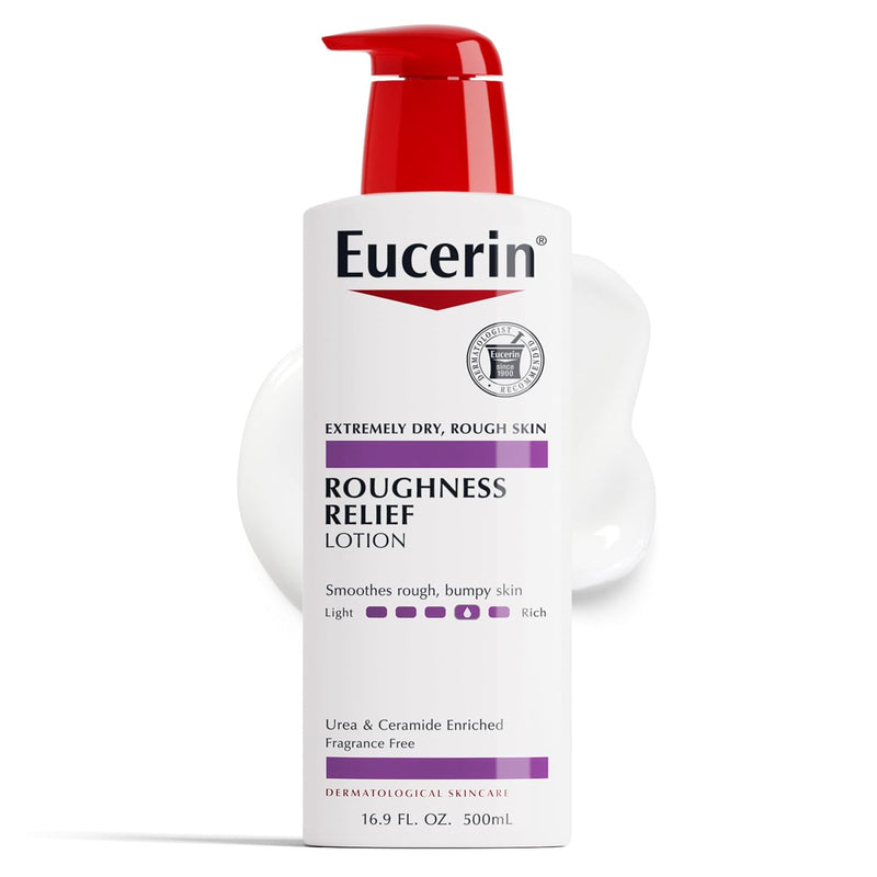 Eucerin Roughness Relief Lotion - Full Body for Extremely Dry, Rough Skin 16.9 fl. oz. Pump Bottle