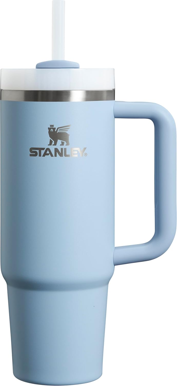 Stanley Quencher H2.0 Tumbler with Handle & Straw 40 oz | Twist On 3-Way Lid | Cupholder Compatible for Travel | Insulated Stainless Steel Cup | BPA-Free | Seafoam