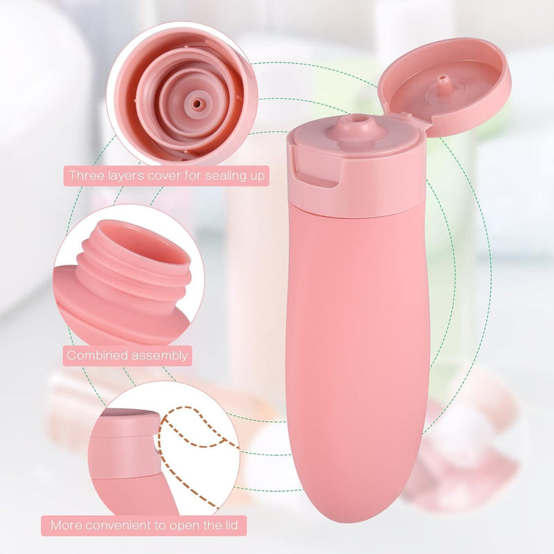 11Pcs Travel Bottles for Toiletries, Leak Proof Travel Size Bottles 80ml Travel Containers with Bag Liquid Refillable Empty Travel Bottles Set for Lotion Shampoo Conditioner Liquid, BPA Free with Bag,