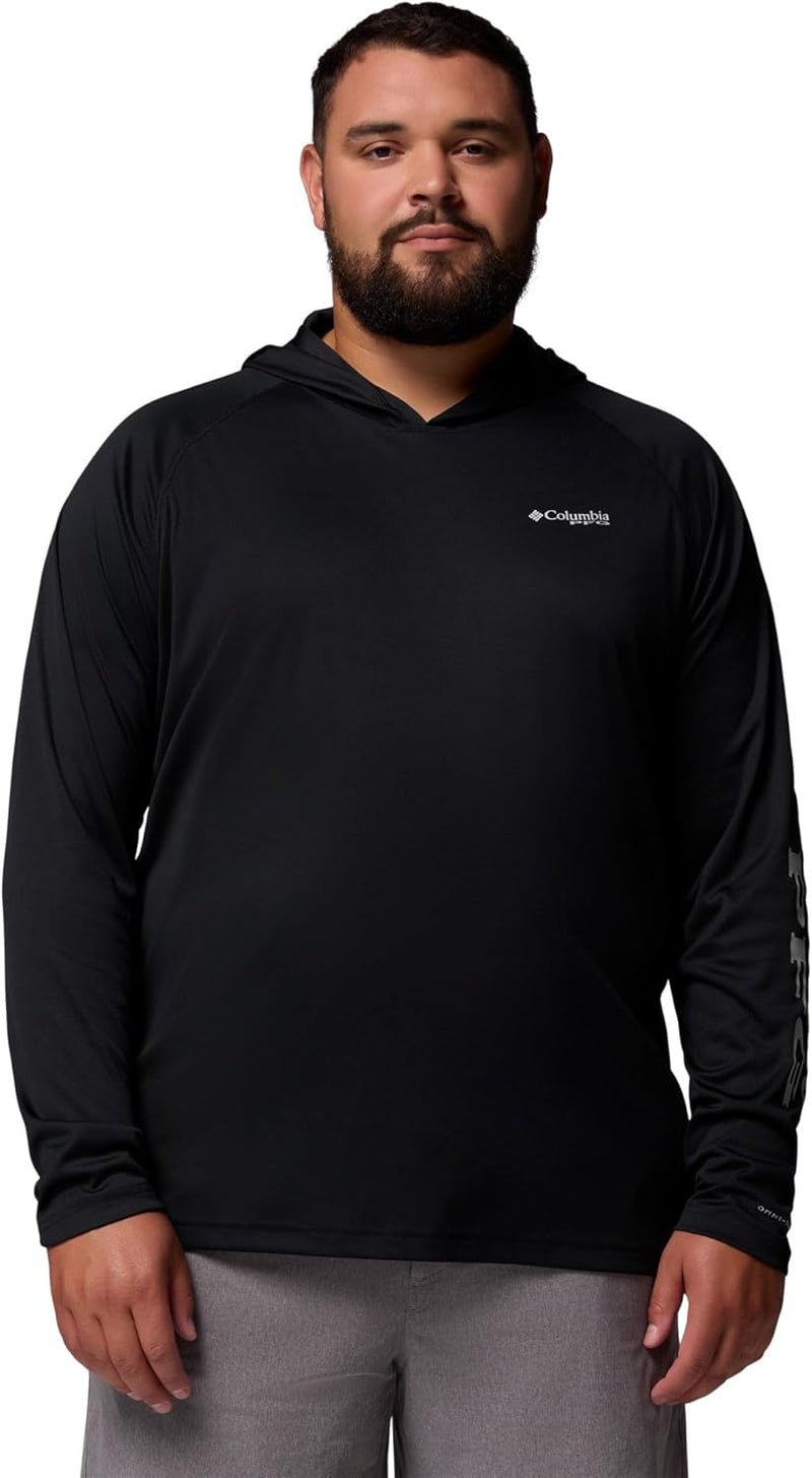 Men's PFG Terminal Tackle Hoodie - Black/Cool Grey Logo