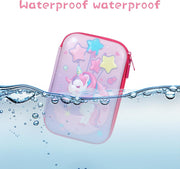 Unicorn Pencil Case for Girls, 3D Large Capacity Pen Holder, Storage Bag, Students Stationery Box, Cartoon Pencil Bag For School Gift (Pink Unicorn)