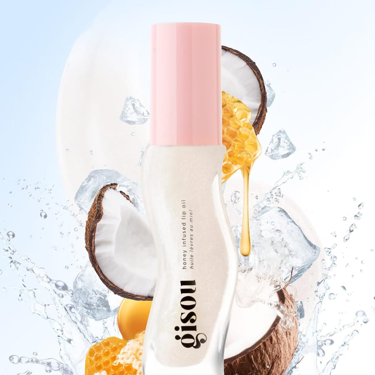 Gisou Honey Infused Lip Oil, Coconut Frost, 8ml – image 2