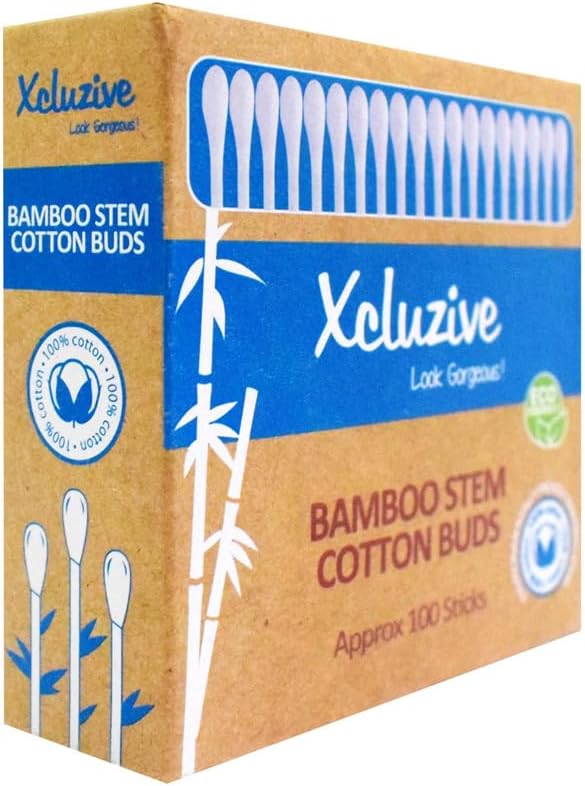 Xcluzive X/Z Bamboo Stem Ear Buds - 100 Pcs