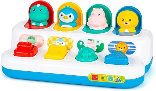 Baybee Baby Pop Up Toy Activity Animal Toys For Kids, Toys Learning Infant Sensory Push and Pop-Up Pals, Playing and Development Toys for Babies Toddlers 18 Months to 3 Years Boys Girls