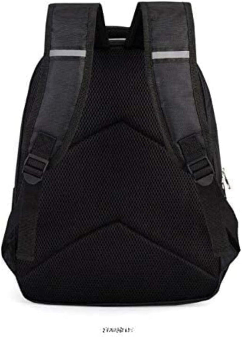 Polyester 3D Sonic Printed 3 In1 School Backpack with Shoulder Bag and Pencil Case for Kids - (15.7in) Set of 3 Pieces (Black)