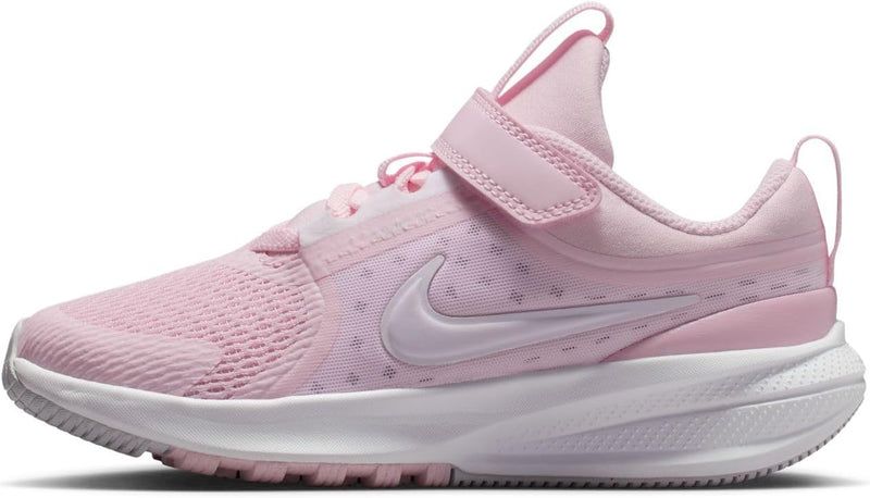 Star Runner 5 PS unisex-child LACED SHOES - PINK FOAM/WHITE-PINK FOAM-PURE PLATINUM