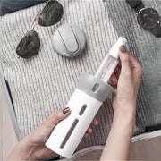 Inevit Cosmetic Travel Dispenser Kit - 4-in-1 Toiletry Bottles for Shampoo, Body Wash, and Lotion - Leakproof, Compact, and Refillable Travel Essentials with Refillable 4 Bottles of 40ml