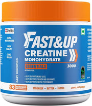 FAST&UP Creatine Monohydrate Powder Pure Micronized Creatine Supplement for Muscle Growth, Strength & Recovery Unflavoured Creatine Powder, (83 Servings) Blue 250 gms