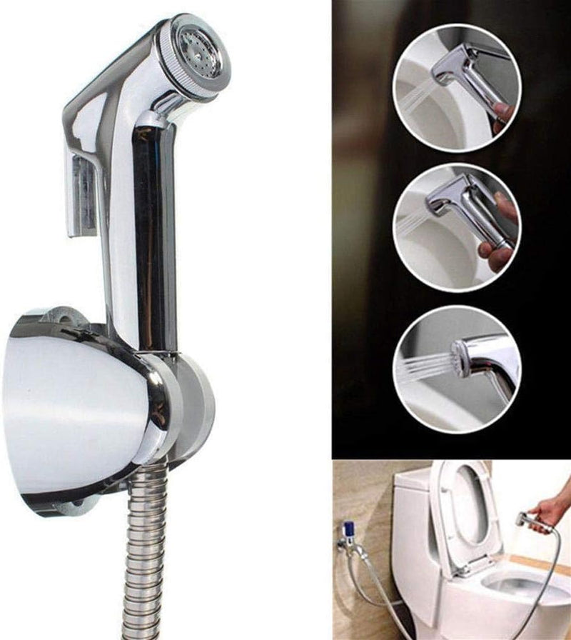 Auveach Handheld Bidet Sprayer Stainless Steel Bathroom Toilet Diaper Complete Bidet Set Hand Bidet