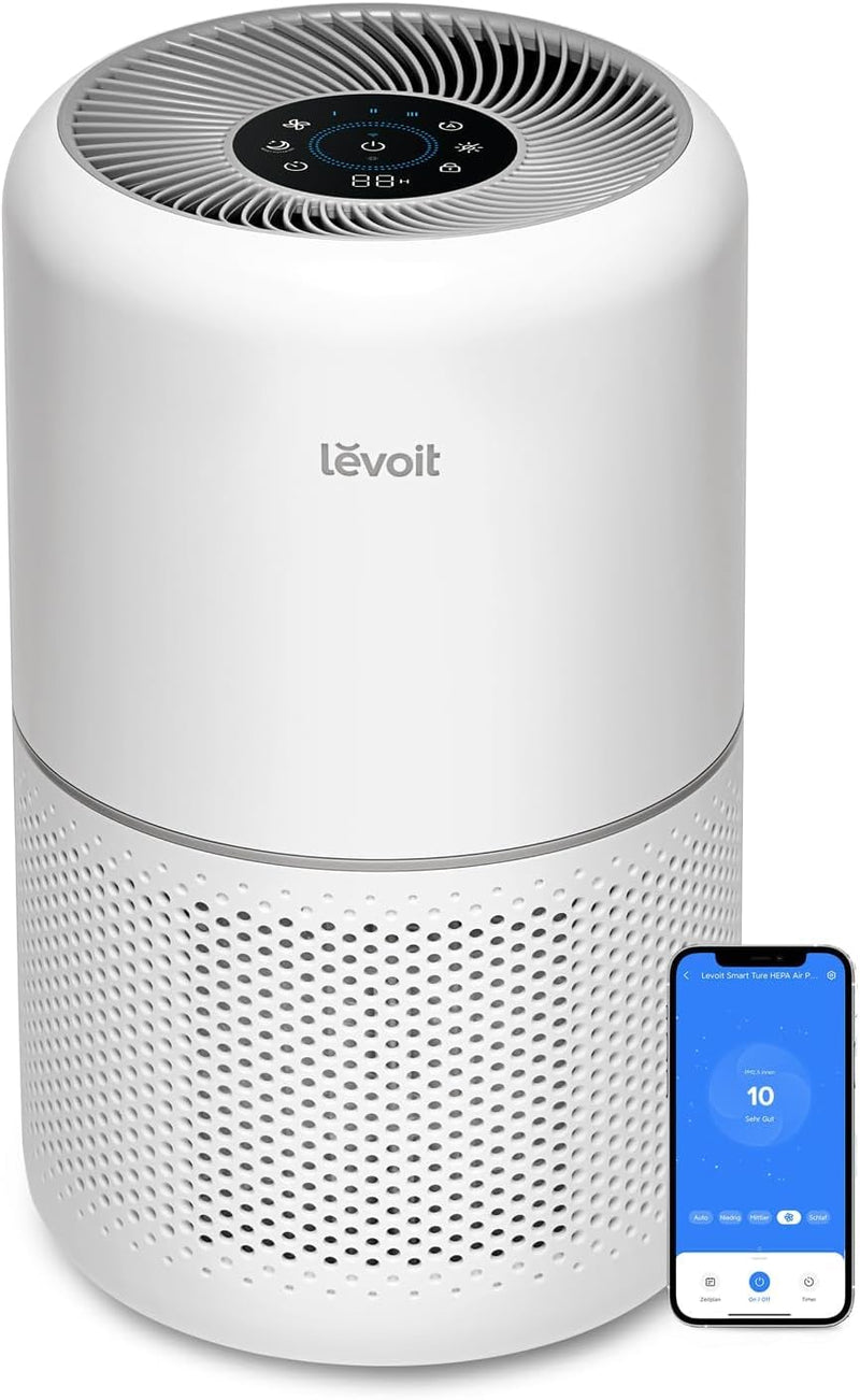 LEVOIT Smart Air Purifier for Home Bedroom, H13 HEPA Air Filter with Real Time Air Quality Sensor, Removes 99.97% Pollen Allergies Dust Odours, Alexa Enabled Air Cleaner with Quiet Auto Mode, Core300S