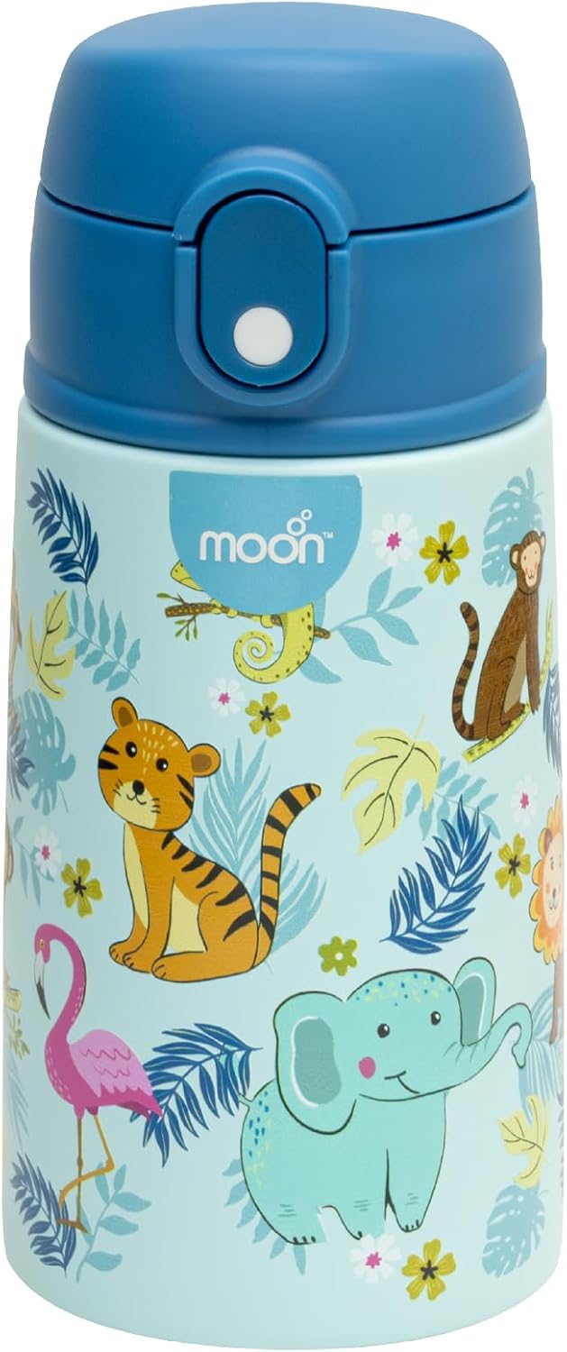 Kids Insulated Water Bottle -BPA-Free, Leak-Proof Sipper Lid, Stainless Steel, Eco-Friendly, Keeps Drinks Cold or Hot for Hours,Ideal for School,Toddlers & Kids - Orange - Blue