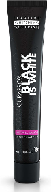 Black is White Toothbrush Pack of 2, Ultra-Soft Toothbrush, Plaque Removal, Pair with Black is White Fluoride Whitening Toothpaste, Bristles Infused with Activated Carbon - Black Is White Whitening Toothpaste