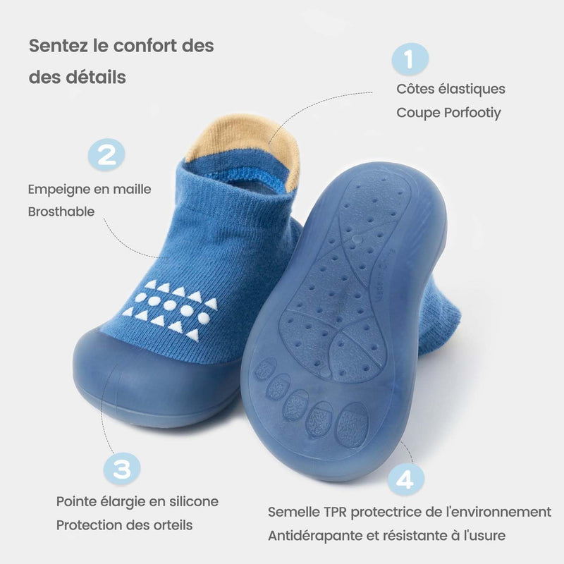 Bearbay Baby Sock Shoes Baby Walking Shoes Infant Non-Slip Breathable Slippers with Soft Rubber Sole Baby Boys Girls Sneakers