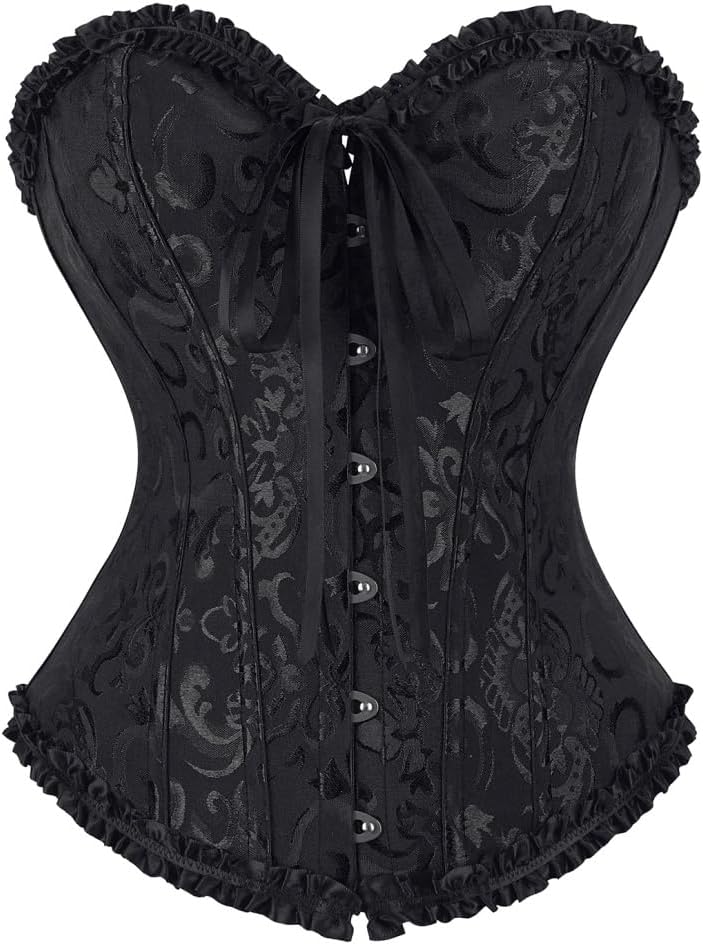 womens Hourglass Costume Corset (pack of 1) - Black