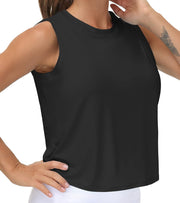 THE GYM PEOPLE Ice Silk Workout Tops for Women Quick Dry Muscle Gym Running Shirts Sleeveles