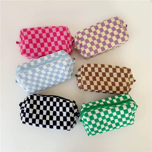 XPONNI Small cosmetic bag cute makeup bag y2k accessories aesthetic make up bag y2k purse cosmetic bag for purse, blue
