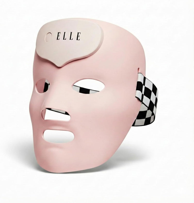 ELLE Radiance Boost Pro LED Face Mask FDA Approved & Clinically Proven Light Therapy for Glowing, Youthful Skin Red, Blue & Infrared Light Boosts Collagen, Reduce Wrinkles, Breakouts & Blemishes