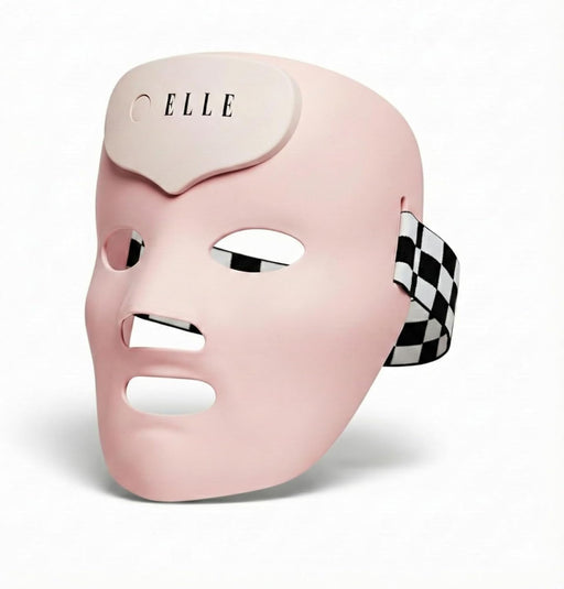 ELLE Radiance Boost Pro LED Face Mask FDA Approved & Clinically Proven Light Therapy for Glowing, Youthful Skin Red, Blue & Infrared Light Boosts Collagen, Reduce Wrinkles, Breakouts & Blemishes