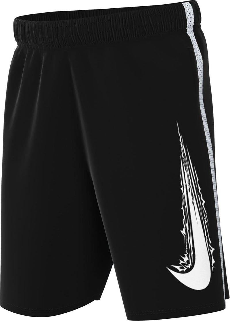 Unisex Kids Dri-FIT Multi Label Shorts (pack of 1) - BLACKWHITE(WHITE)