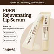 Advanced PDRN Rejuvenating Lip Serum - Hydrating Lip Balm with Lipozip PDRN for Glowy, Dewy Lips - Gentle Exfoliating & Smoothing Lip Moisturizer - Hibiscus & Lactic Acid - 10ml