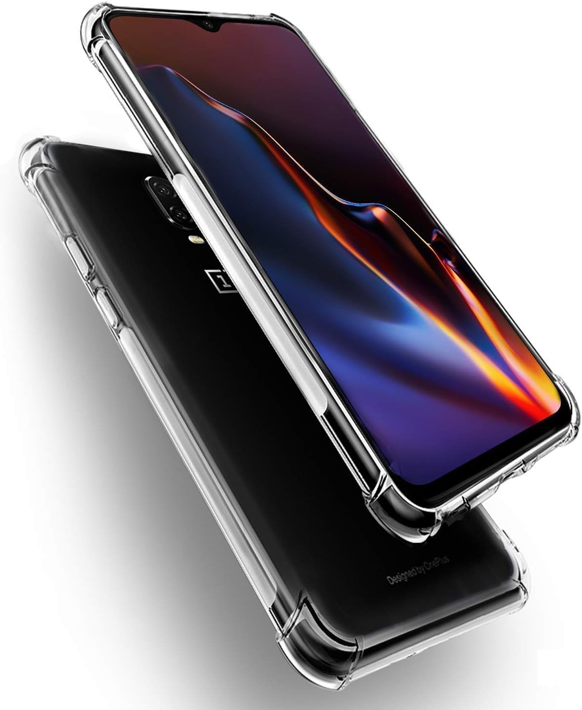 Oneplus 7 & Oneplus 6T Case Cover Bumper Shell Soft TPU Silicone Clear Transparent Cover Shockproof for Oneplus 7 & Oneplus 6T by Nice.Store.UAE – image 1