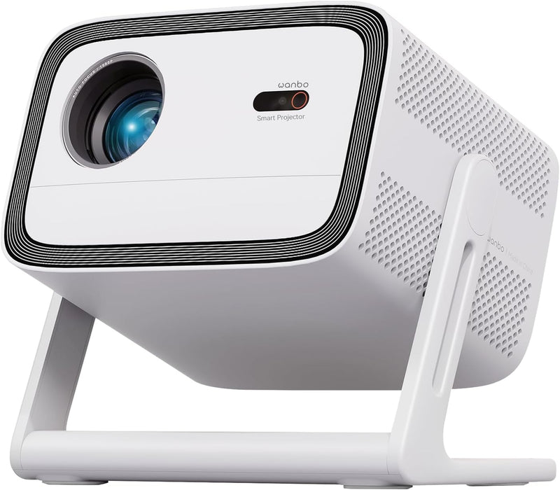 Wanbo Vali Smart Projector with WiFi and Bluetooth, Outdoor & Home Movie Projector 1080p Native, Auto Focus & Keystone, Built-in Streaming Apps & Google Store Android TV 11.0/900 ANSI/ 200 Stand