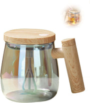 GIONAR Electric High Speed Mixing Cup, Self Stirring Coffee Mug, Automatic Mixing Coffee Cup (White) - Rainbow