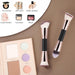 2 Pcs Double-Ended Makeup Brushes, Flat, Angled, Angled Round, Tapered Top Flawless Foundation Concealer Brush, Foundation Makeup Brush for Liquid, Cream, Powder Blending and Buffing