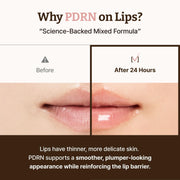 Advanced PDRN Rejuvenating Lip Serum - Hydrating Lip Balm with Lipozip PDRN for Glowy, Dewy Lips - Gentle Exfoliating & Smoothing Lip Moisturizer - Hibiscus & Lactic Acid - 10ml
